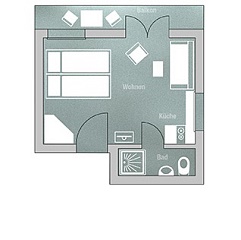 Grundriss Ferienapartment 1